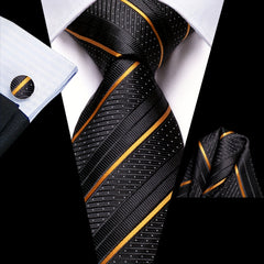 Hi Tie Men's Business Necktie Extra Long Hanky Cufflinks