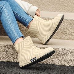 Women's Waterproof Non-slip Rubber Rain Boots for Outdoor Work in Rain