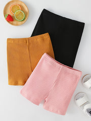 3pcs Baby Knit Shorts Set Comfy Casual Clothes