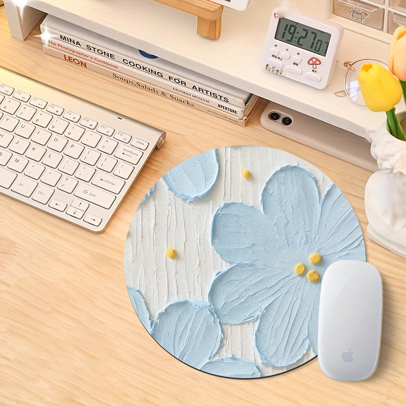 Flower Round Women's Mouse Pad