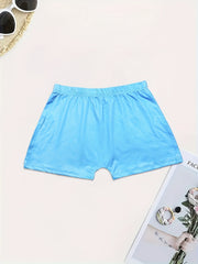 Letter & Graphic Print Yoga Shorts for Women