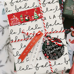 1pc Christmas Strip Sticker Sealing Sticker Packaging Decoration