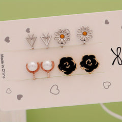 4 Pairs Hypoallergenic Ear Clips For Teens Girls Celtic Knot Gothic