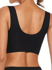 3pcs Seamless Wireless Push Up Tank Bra Women's Lingerie