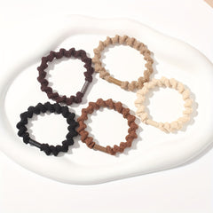 5pcs Casual Hair Tie Ponytail Holders Girls Accessories Sets