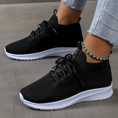 Women's Mesh Running Shoes Soft Comfortable Sole Shock Absorption Sneakers
