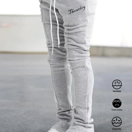Comfy Bell Bottomed Pants Men's Casual Stretch Hip Hop Joggers