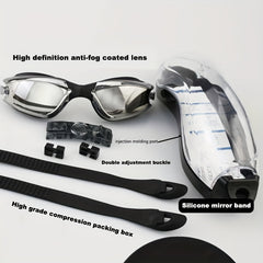 Silicone Swimming Goggles Set - Safe & Stylish Pool Gear