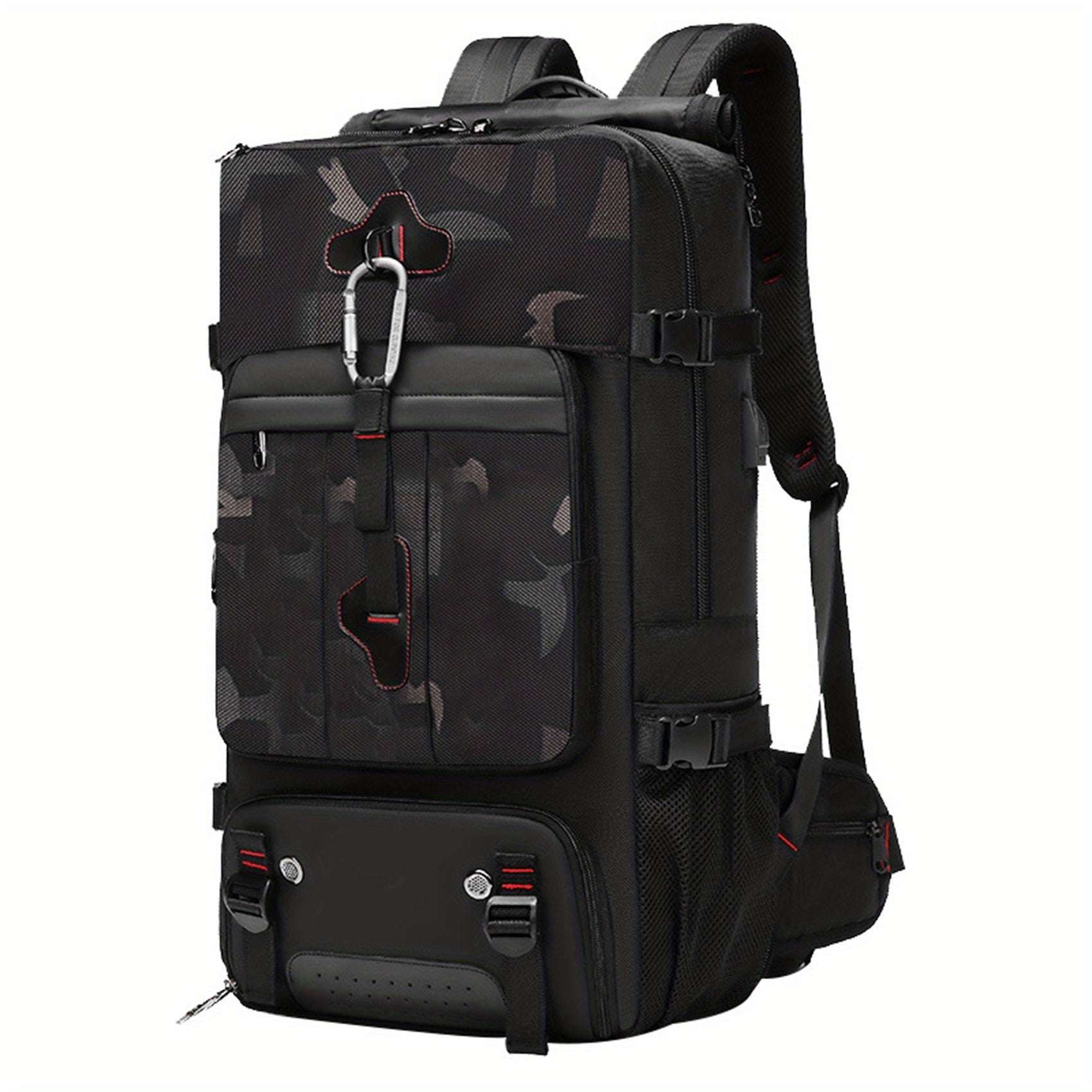 Men's Travel Bag Backpack USB Charging Port Large Capacity Waterproof Outdoor