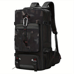 Men's Travel Bag Backpack USB Charging Port Large Capacity Waterproof Outdoor