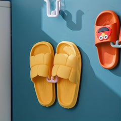 Wall Mounted Bathroom Slippers Holder Drain Rack Bathroom Slippers Hanger