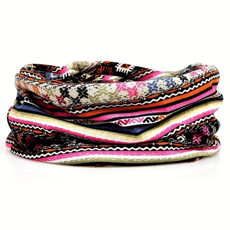 Casual Cycling Sports Cap Printed Striped Skull Cap
