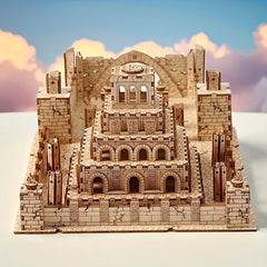 3D Wooden Jigsaw Puzzle 235pcs Ancient Temple Ruins Model for Adults