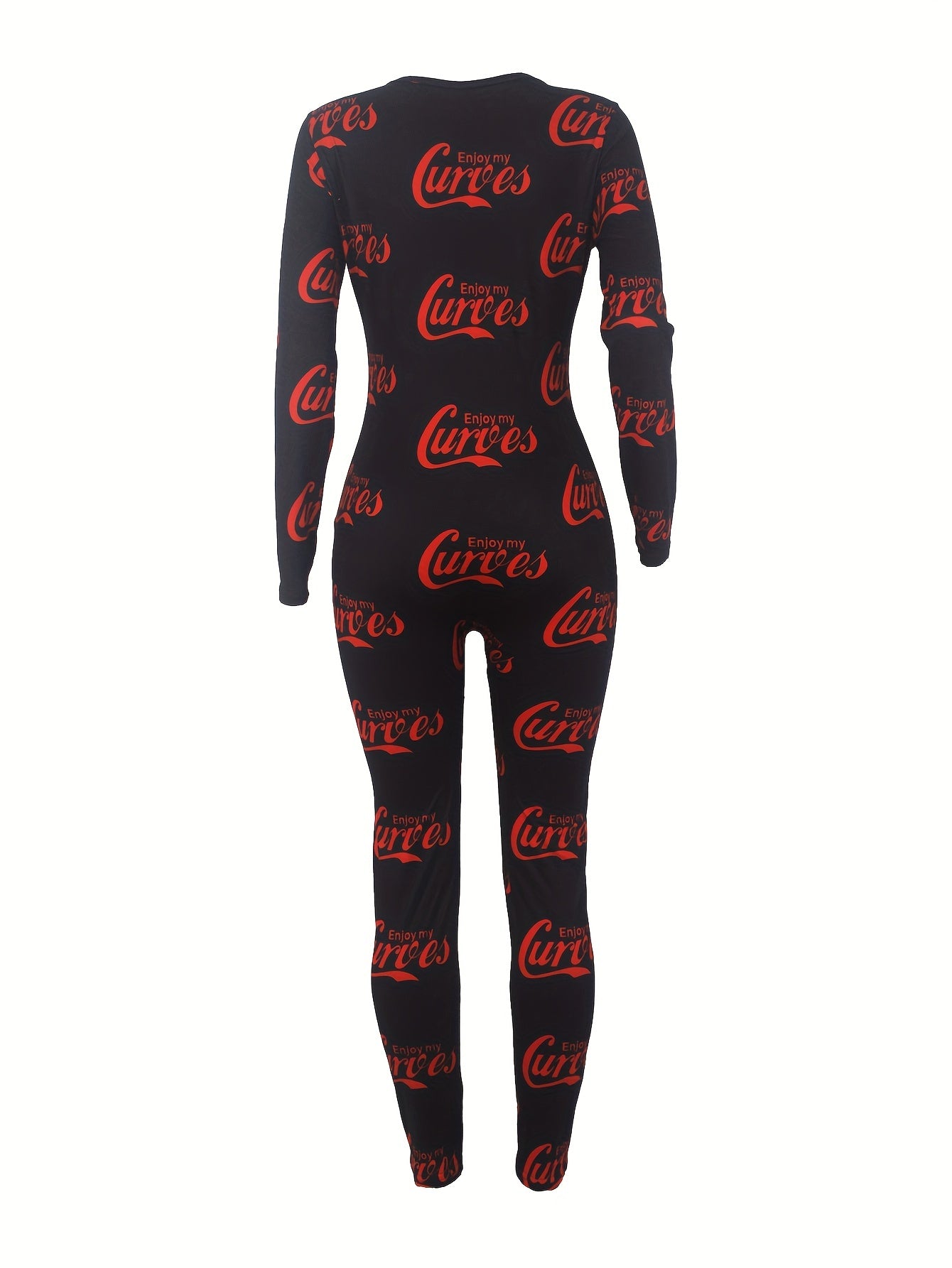 Buttoned V-Neck Lounge Jumpsuit