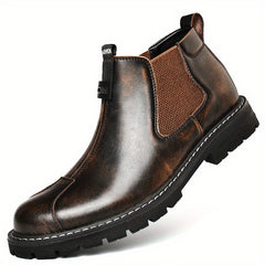Men's Slip On Chelsea Boots Outdoor Anti-skid Rubber Sole Boots