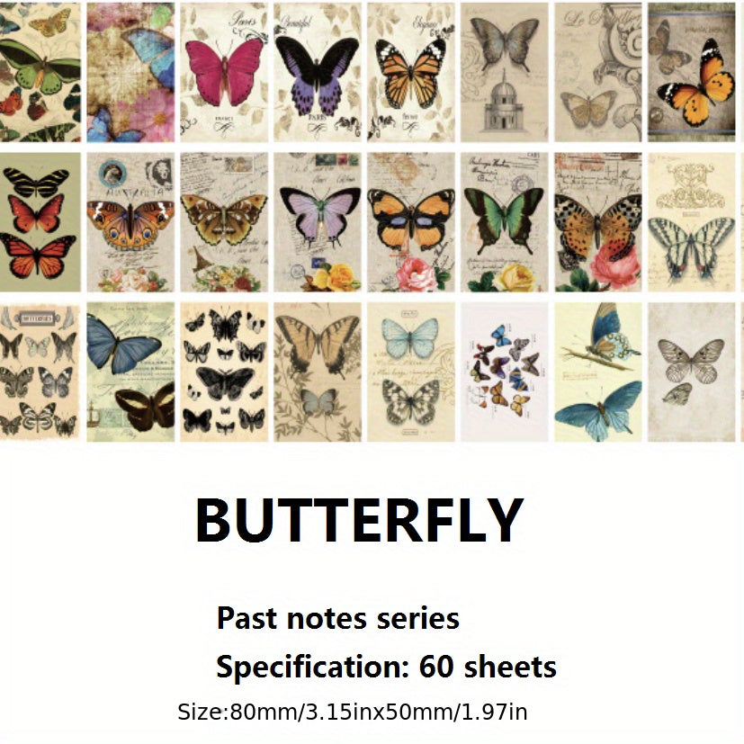 Past Notes Series Journal Diary Paper 60pcs