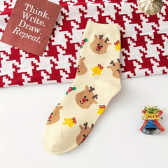 Christmas Cartoon Socks for Men and Women US5-8.5