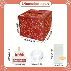 Pull-Out Birthday Money Box - Fun Way to Gift Cash