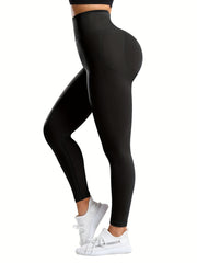 3pcs Solid Seamless Butt Lifting Yoga Pants