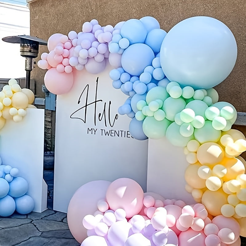 Macaron Colors Party Backdrop Baby Shower Birthday Decoration
