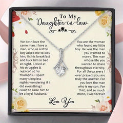Zircon Pendant Necklace for Daughter in law