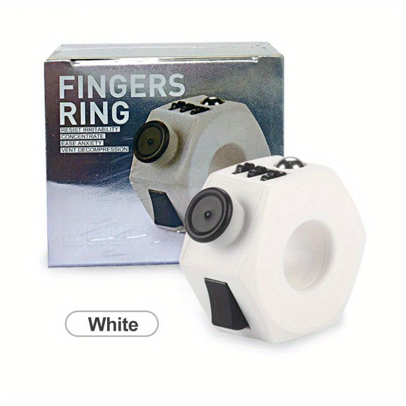 Mini Magical Ring Fidget Roller Toy Teal ABS Material