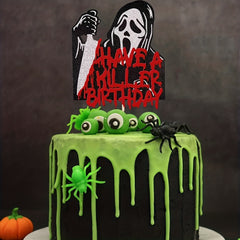 Halloween Cake Insert Horror Decoration