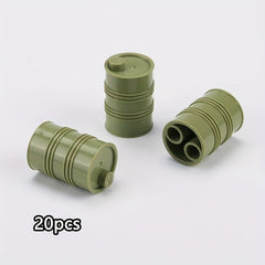 20pcs Small Size Parts Barrel Sandbag Shield Military Model Puzzle DIY Parts
