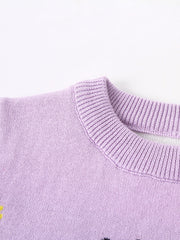 Baby Animal Jacquard Top Pullover Sweater