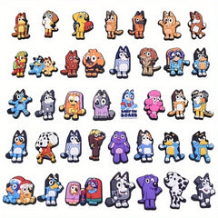 Cartoon Shoe Charms for Clogs Jibts Bubble Slides Sandals PVC Decorations