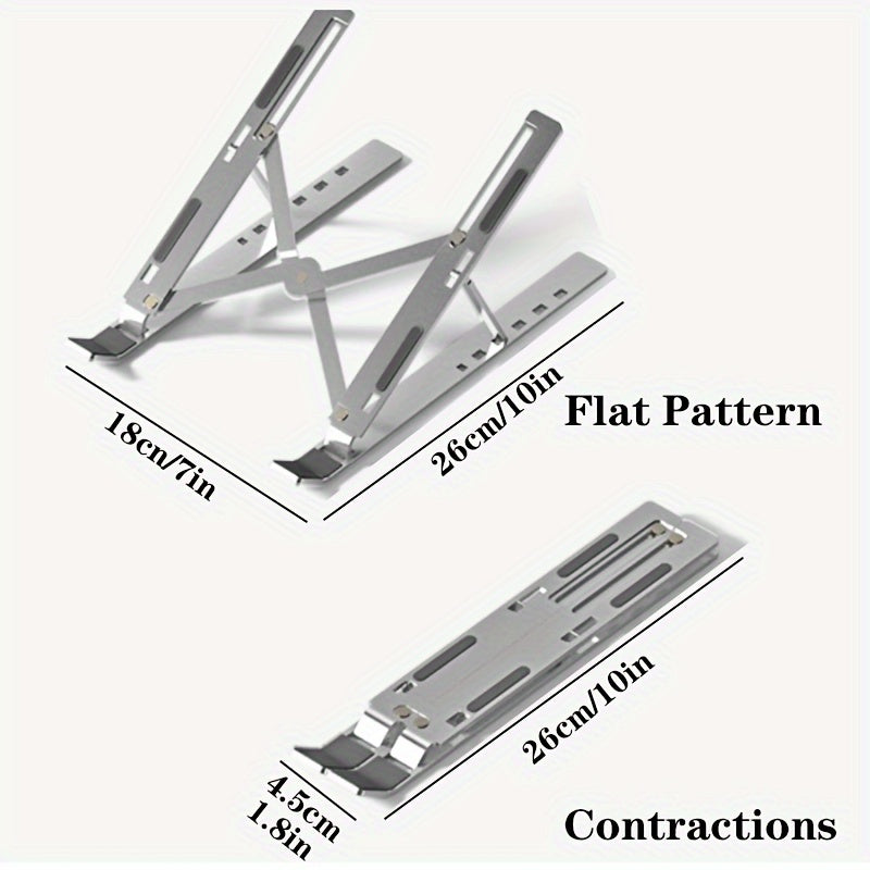 Adjustable Laptop Stand Foldable Portable Silicone Pipe Design