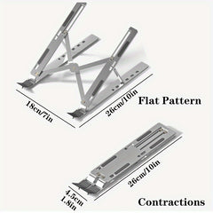 Adjustable Laptop Stand Foldable Portable Silicone Pipe Design