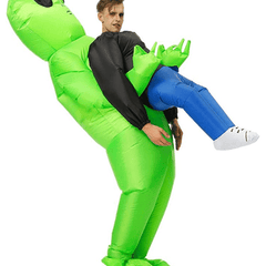 Inflatable Alien Costume for Adults Halloween Funny Blow Up Cosplay