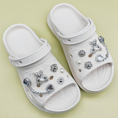 Silver Bear Shoe Charms for Shoe Decoration