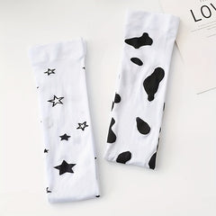 Cow Spot Thigh High Stockings Women's Stockings & Hosiery