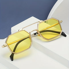 KAJILA Steampunk Style Sunglasses Metal Frame UV Protection Glasses