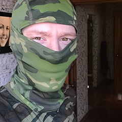 Camouflage Balaclava Hood for Outdoor Sports - Breathable Full Face Mask