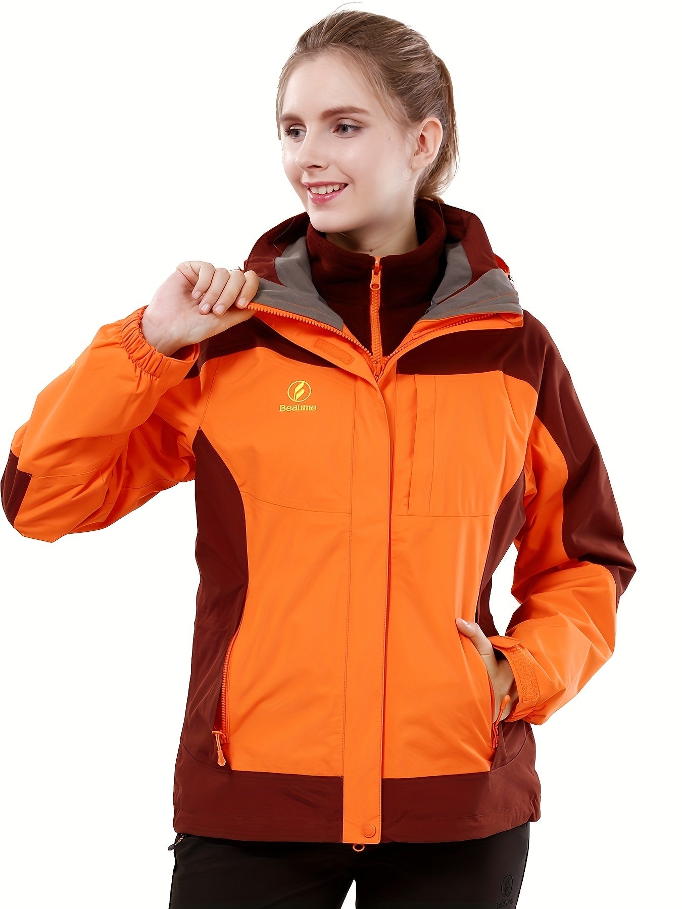 BEAUME 3-in-1 Winter Ski Jacket Waterproof & Windproof Outdoor Coats
