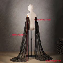 Bridal Long Sleeve Gloves Bohemian Lace Sheer Mesh Wedding Accessory