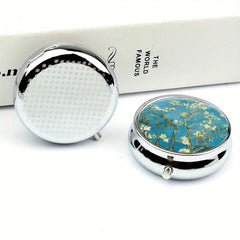 Polygala Pill Box 3 Compartment Portable Medicine Organizer Travel Pill Case