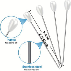 100pcs Pearl Head Pins for DIY Crafts Jewelry Making Sewing