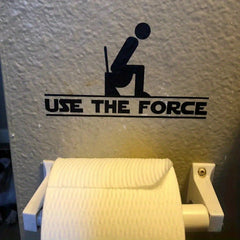 Toilet Vinyl Decals Art Door Stickers - Fun Bathroom Decor