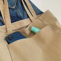 Women's Casual Canvas Large Capacity Tote Bag