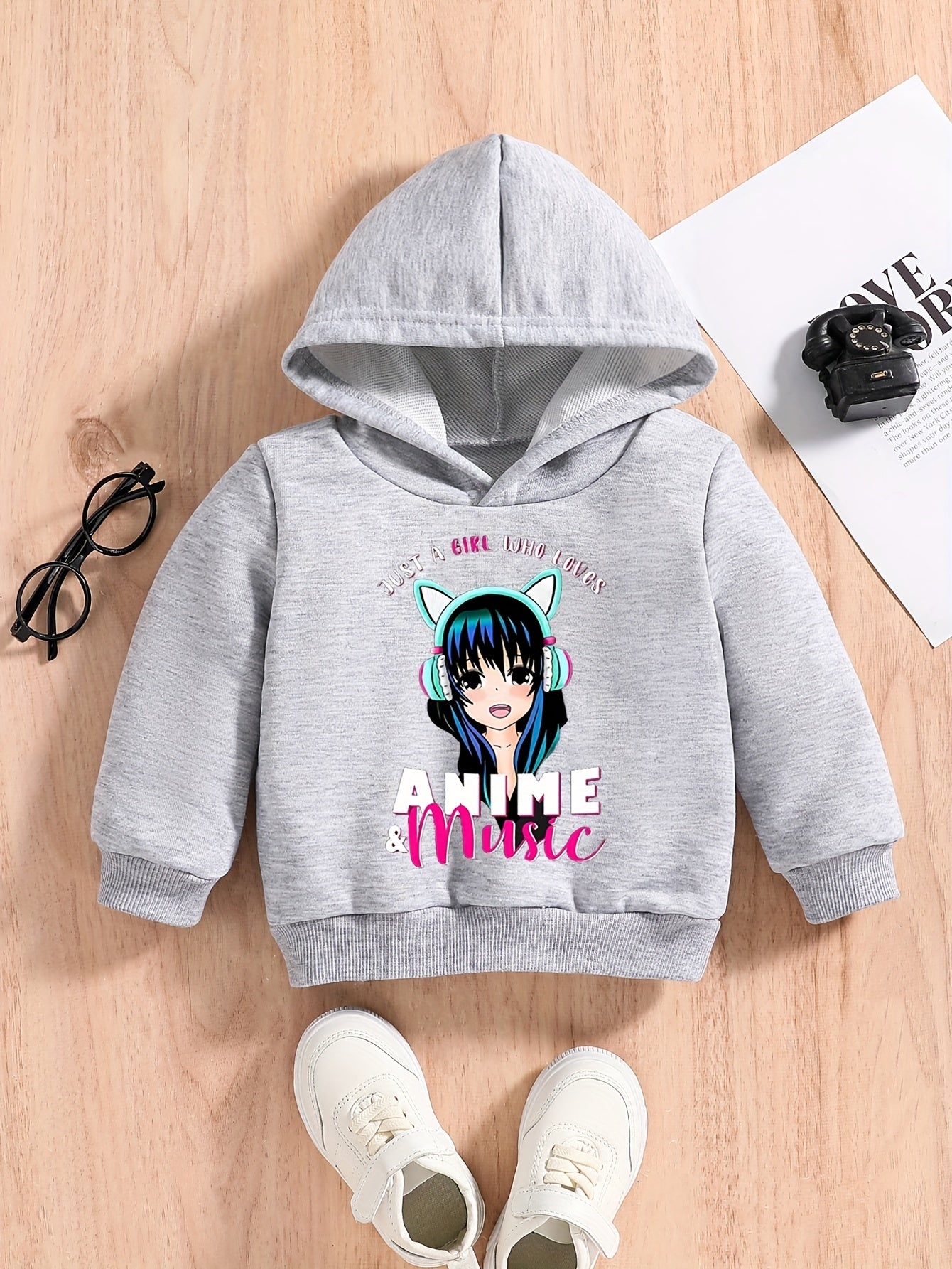 Baby Cartoon Girl Print Sweatshirt Kids Spring Autumn Hoodie