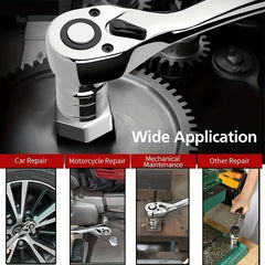 32 cm Quick Ratchet Wrench Set with Extension Lever