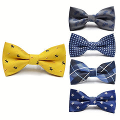 Plaid Pattern Bow Tie for Boys Kids