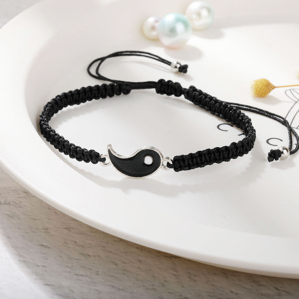 2Pcs Yin Yang Friendship Bracelets Set for BFFs