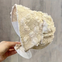 Baby Lace Ear Protection Hat Princess Rose Hat