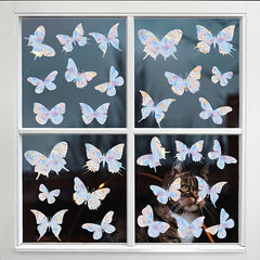 28pcs Butterfly Window Stickers Anti Collision Decals Glass Alert