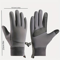 Winter Cycling Gloves Touch Screen Velvet Warm Gloves For Men Women